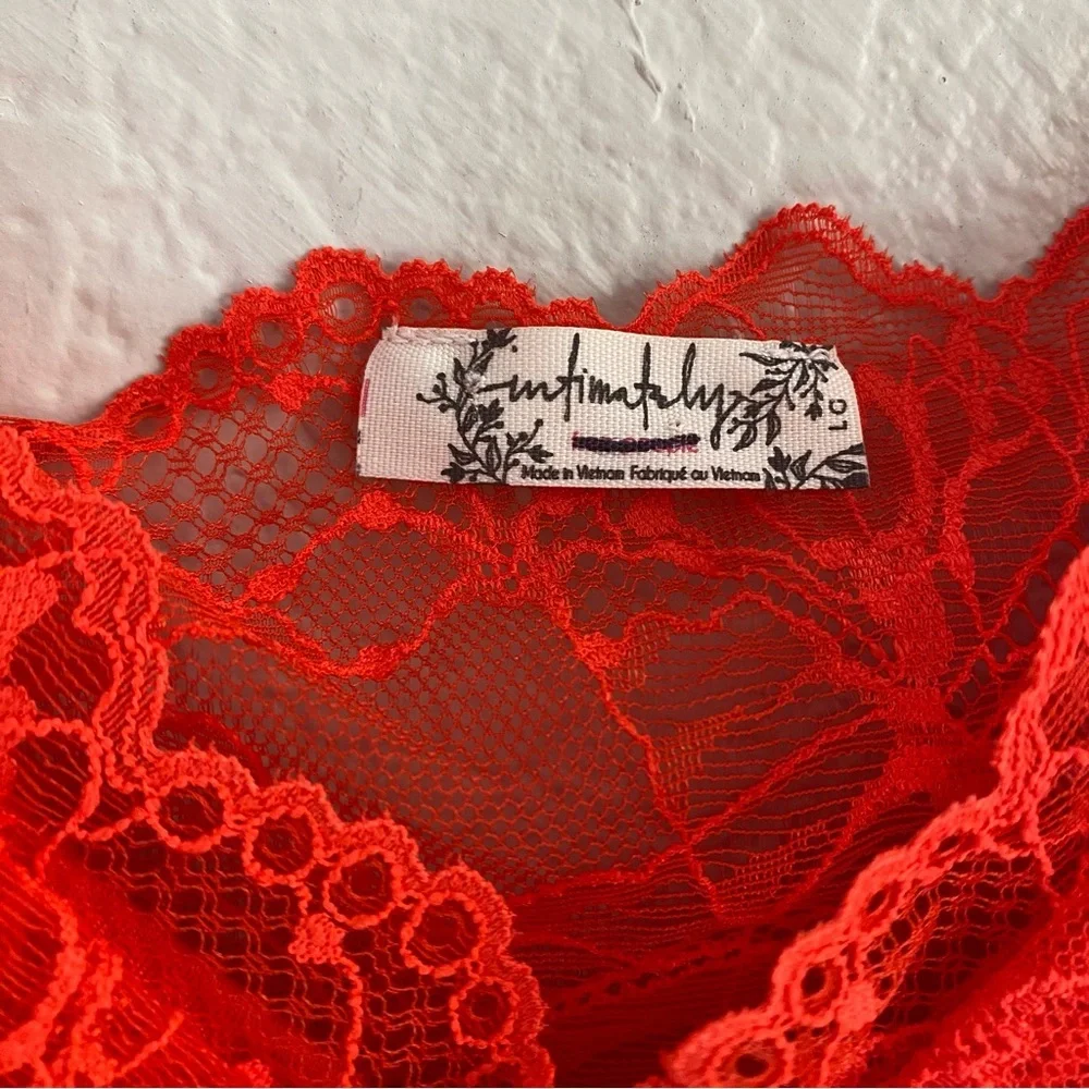 NEW Free People Lacey Essential Red Cami